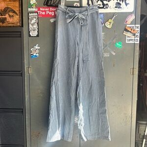 a new day Gray Striped Wide Leg Pants